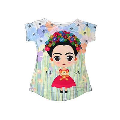Playera Tena Frida Pasteles